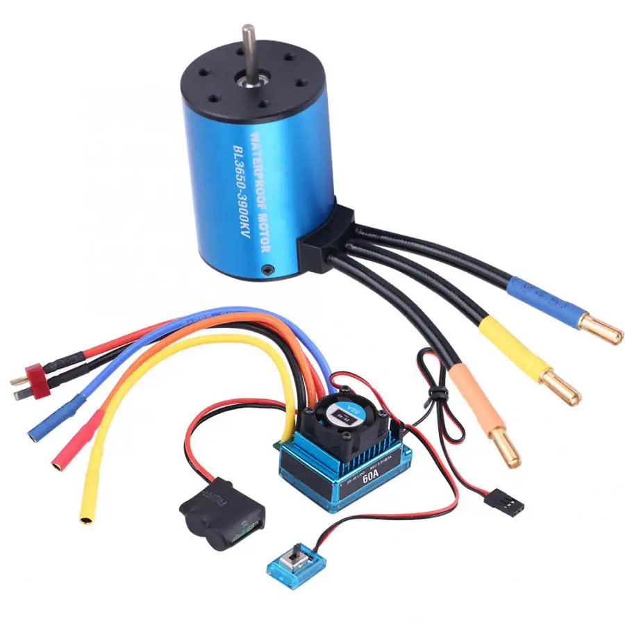 Hot RC Car Spare Parts 3650 3900KV Brushless Motor & Waterproof 60A Brushless ESC RC Combo for 1/10 RC Car
Hot RC Car Spare Parts 3650 3900KV Brushless Motor & Waterproof 60A Brushless ESC RC Combo for 1/10 RC Car