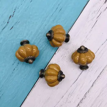 8x New Ochre Ceramic Cabinet Handles American pastoral Style Pumpkin Door Kitchen Knobs Cabinet Pulls Drawer Knobs handle
8x New Ochre Ceramic Cabinet Handles American pastoral Style Pumpkin Door Kitchen Knobs Cabinet Pulls Drawer Knobs handle