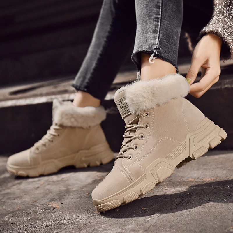 

Women Boots Winter Fashion Shoes Women Snow Boots Fur Velvet Dr Martens Boots Warm Bota Feminina 2019 Buty Damskie Calzado Mujer