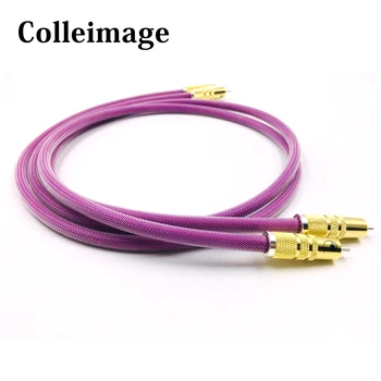 Colleimage Hifi audio Interconnect cable Gold-plated 2RCA Cable High Quality OFC HIFI RCA Male to Male Audio Cable
Colleimage Hifi audio Interconnect cable Gold-plated 2RCA Cable High Quality OFC HIFI RCA Male to Male Audio Cable