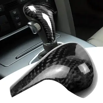 

Gear Shifts Collars high quality Carbon Fiber Car Gear Shifts Knob Head Sticker Cover Cap for A-udi A5/6 Q5 Q7 Boot Automobile