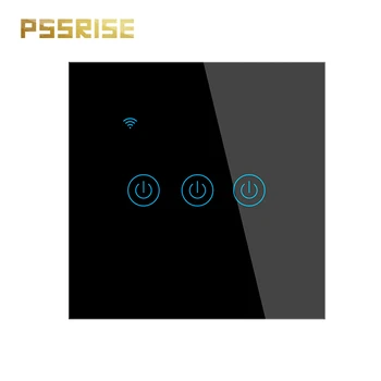 3 Gang UK EU Standard Wall Touch light switch with Alexa Google Home smart Sensor switch interruptor wifi smart switch
3 Gang UK EU Standard Wall Touch light switch with Alexa Google Home smart Sensor switch interruptor wifi smart switch