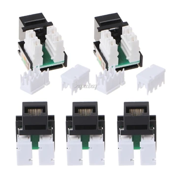 5pcs CAT5E UTP network module Tool-free RJ45 connector Information socket Computer Outlet cable adapter Keystone Jack Au06 19
5pcs CAT5E UTP network module Tool-free RJ45 connector Information socket Computer Outlet cable adapter Keystone Jack Au06 19