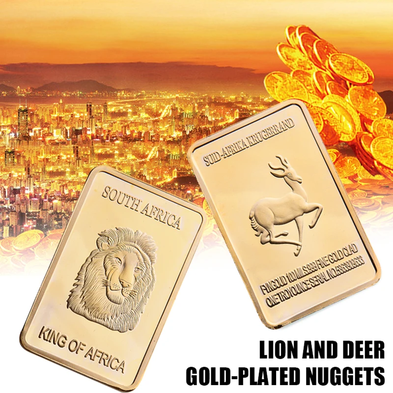 Emulation Collection Coin Bar Gold Plated Lion Deer Pattern Badge Ornaments Souvenir Coin Bar Striped Commemorative Coin Bar
Emulation Collection Coin Bar Gold Plated Lion Deer Pattern Badge Ornaments Souvenir Coin Bar Striped Commemorative Coin Bar