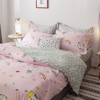 Bed Sets of Four Cotton Cotton Student Dormitory Quilt Cover Three-Piece Bedding Bed Sheet People
Bed Sets of Four Cotton Cotton Student Dormitory Quilt Cover Three-Piece Bedding Bed Sheet People