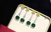 Yellow-Green Luxury S925 Silver Inlaid Zircon Earrings Beautiful Gift-Giving Essential
Yellow-Green Luxury S925 Silver Inlaid Zircon Earrings Beautiful Gift-Giving Essential