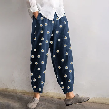 Laamei New 2020 Vintage Pants For Women Flowers Printed Long Trousers Plus Size Female Streetwear Stripe Pockets Pantalones
Laamei New 2020 Vintage Pants For Women Flowers Printed Long Trousers Plus Size Female Streetwear Stripe Pockets Pantalones