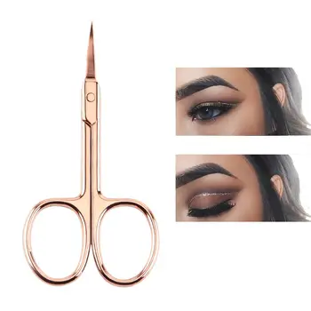 1pcs Stainless Steel Makeup Scissors Curved Tip Small Eyebrow Scissors Cut Manicure Eyebrow With Sharp Head Beauty Tool 35p 
1pcs Stainless Steel Makeup Scissors Curved Tip Small Eyebrow Scissors Cut Manicure Eyebrow With Sharp Head Beauty Tool 35p