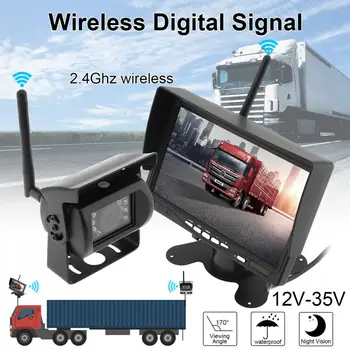 7 Inch TFT LCD Wireless Car Rear View Monitor + Waterproof Night Vision Vehicle Backup Rearview Camera System for Truck Bus
7 Inch TFT LCD Wireless Car Rear View Monitor + Waterproof Night Vision Vehicle Backup Rearview Camera System for Truck Bus