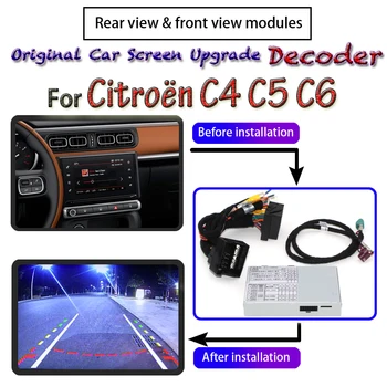 Rear Parking Camera For Citroën Citroen C4 C5 C6 2010~2020 Decoder Connect Original Upgrader System Screen Reverse CAM Adapter
Rear Parking Camera For Citroën Citroen C4 C5 C6 2010~2020 Decoder Connect Original Upgrader System Screen Reverse CAM Adapter