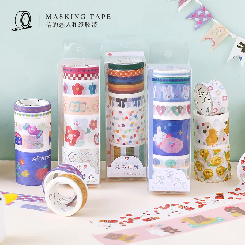Cute Cartoon Animals Colorful Masking Washi Tape Decorative Adhesive Tape Decora Diy Scrapbooking Sticker Label Stationery
Cute Cartoon Animals Colorful Masking Washi Tape Decorative Adhesive Tape Decora Diy Scrapbooking Sticker Label Stationery