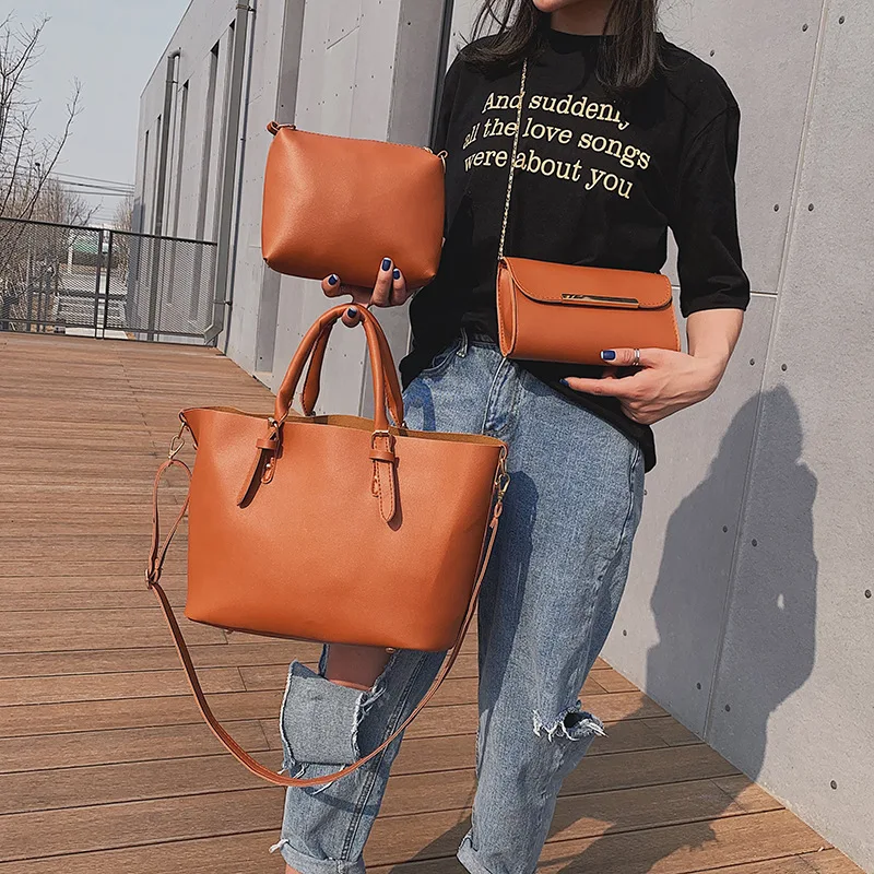 WOMEN'S Fashion Handbag Large Capacity Retro Handbag 2020 New Style Europe And America Popular Commuter Bag Different Size Bags
WOMEN'S Fashion Handbag Large Capacity Retro Handbag 2020 New Style Europe And America Popular Commuter Bag Different Size Bags