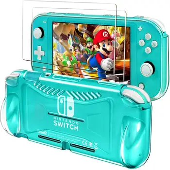 TPU Case for Nintendo Switch Lite Clear Protective Back Shell Ergonomic Grip Cover for NS Switch Lite 2 Pack Tempered Glass Film
TPU Case for Nintendo Switch Lite Clear Protective Back Shell Ergonomic Grip Cover for NS Switch Lite 2 Pack Tempered Glass Film