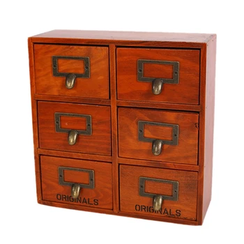 Multi Drawer Type Wooden Grocery Retro Wood Cabinets Wooden Storage Box with 6 Drawers
Multi Drawer Type Wooden Grocery Retro Wood Cabinets Wooden Storage Box with 6 Drawers