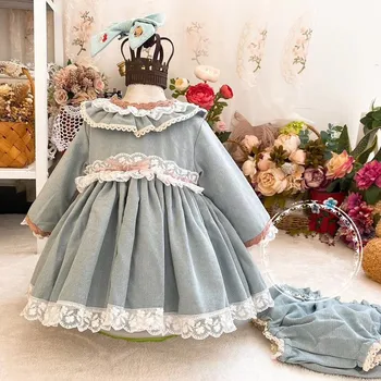 Autumn Spanish Lolita Girls princess dress lace stitching long sleeve cute dress for girls birthday party Easter Vestidos Y3278
Autumn Spanish Lolita Girls princess dress lace stitching long sleeve cute dress for girls birthday party Easter Vestidos Y3278