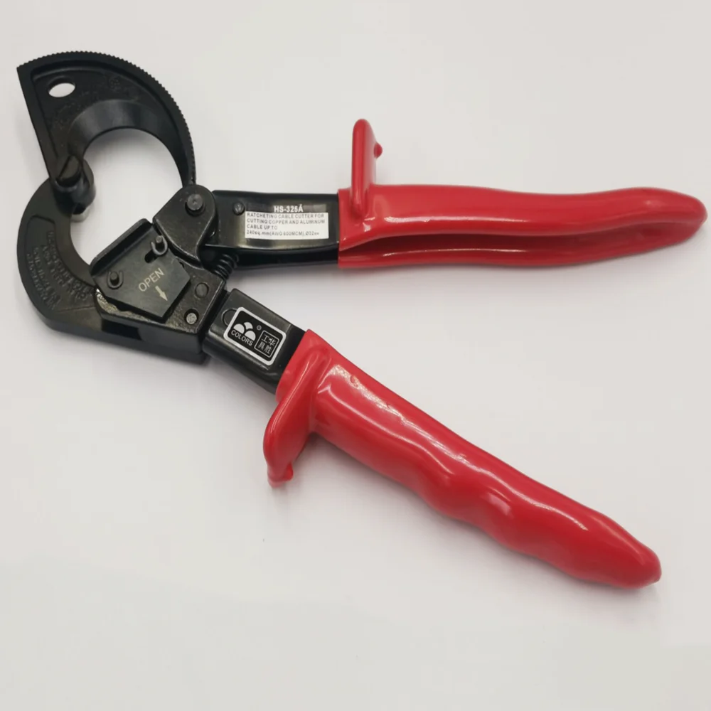 1Pc Ratchet cable cutter HS-325A copper &aluminum wire custom cable cutter 240mm²
1Pc Ratchet cable cutter HS-325A copper &aluminum wire custom cable cutter 240mm²