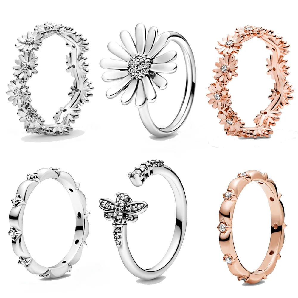 Special offer 2020 Spring Authentic 925 Sterling Silver Ring Sparkling Daisy Flower Crown Rings Women Engagement Jewelry
Special offer 2020 Spring Authentic 925 Sterling Silver Ring Sparkling Daisy Flower Crown Rings Women Engagement Jewelry