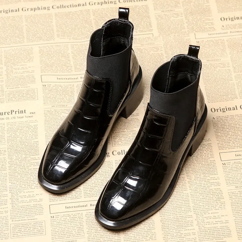 Crocodile Boots Women's Short Boots 2020 New Spring and Autumn Chelsea Boots Chunky Heel Dr. Martens Boots Women's Shoes
Crocodile Boots Women's Short Boots 2020 New Spring and Autumn Chelsea Boots Chunky Heel Dr. Martens Boots Women's Shoes