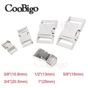 100pcs Silver Metal Side Release Buckle 3/8" 1/2" 5/8" 3/4" 1" For Paracord Bracelet Project Belt Webbing Backpack Bag Accessory
100pcs Silver Metal Side Release Buckle 3/8" 1/2" 5/8" 3/4" 1" For Paracord Bracelet Project Belt Webbing Backpack Bag Accessory