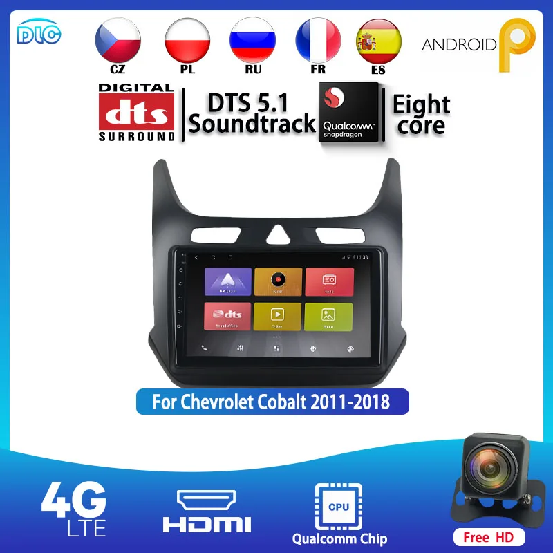 Qualcomm Android 9 IPS DSP 4G+64G Multimedia Car DVD Player Navigation GPS Radio Stero Head Unit For Cobalt 2011-2018
Qualcomm Android 9 IPS DSP 4G+64G Multimedia Car DVD Player Navigation GPS Radio Stero Head Unit For Cobalt 2011-2018
