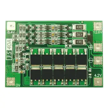 3S 40A Lithium Battery 18650 Charger PCB BMS Protection Board for Drill Motor Suitable for 26650 Polymer Lithium Batteries
3S 40A Lithium Battery 18650 Charger PCB BMS Protection Board for Drill Motor Suitable for 26650 Polymer Lithium Batteries