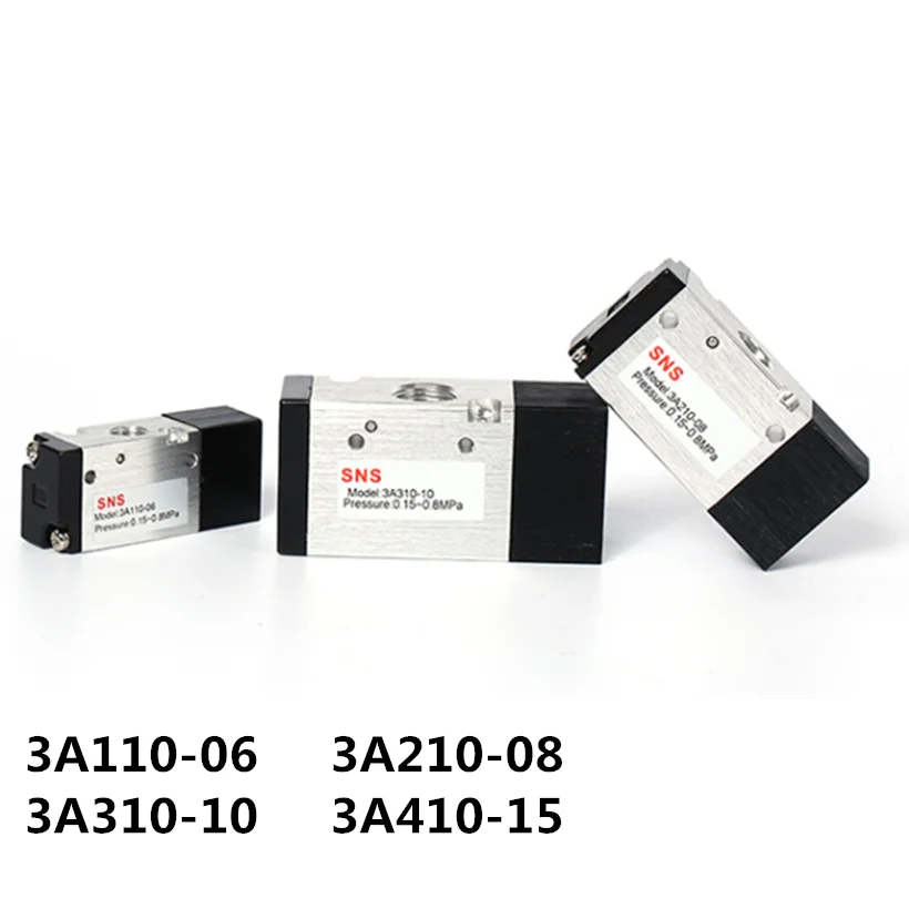 Pneumatic 3 Port 2 position Single 1/8" 1/4" bsp 3/8" 1/2" Piloted Air Control Valve 3A110-06 3A210-08 3A310-10 3/2 Way NC
Pneumatic 3 Port 2 position Single 1/8" 1/4" bsp 3/8" 1/2" Piloted Air Control Valve 3A110-06 3A210-08 3A310-10 3/2 Way NC