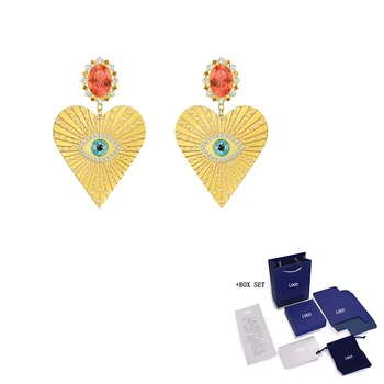 SWA Fashion Jewelry New LUCKY GODDESS HEART Pierced Earrings Devil Eye Heart Shape Crystal Earrings Female Simple Romantic Gift
SWA Fashion Jewelry New LUCKY GODDESS HEART Pierced Earrings Devil Eye Heart Shape Crystal Earrings Female Simple Romantic Gift