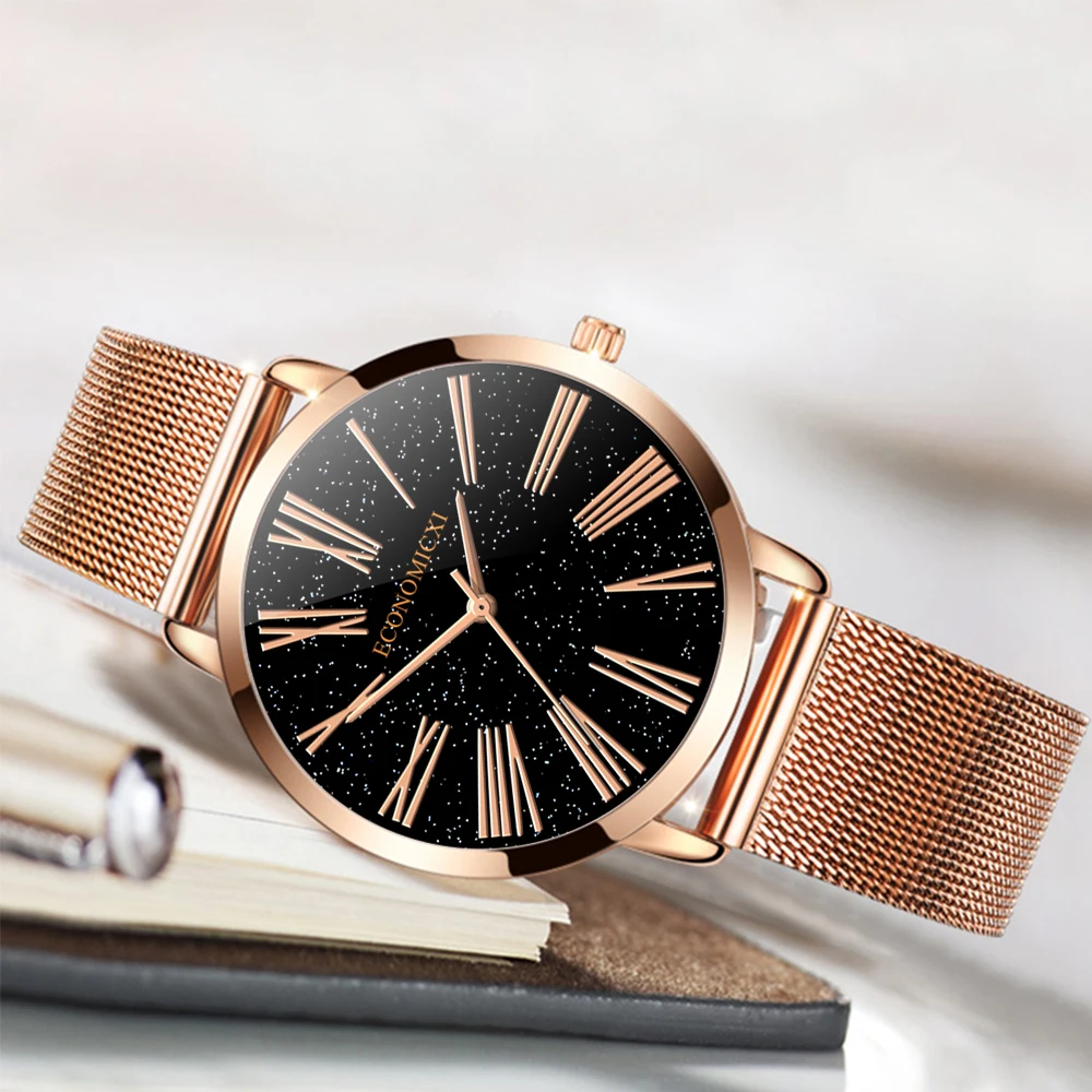 Quartz Ladies Watches Women Young Simple Watch Luxury Wrist Watch Rose Mesh Strap Female Clock Fashion Dress Relogio Feminino
Quartz Ladies Watches Women Young Simple Watch Luxury Wrist Watch Rose Mesh Strap Female Clock Fashion Dress Relogio Feminino