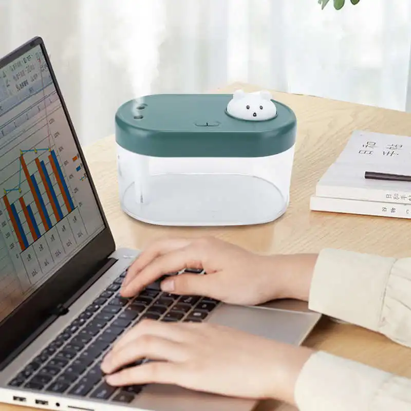 1L Portable Air Humidifier Mini Mute Desktop Double Spray Humidifier with Ambient Night Light for Home Office Luchtbevochtiger
1L Portable Air Humidifier Mini Mute Desktop Double Spray Humidifier with Ambient Night Light for Home Office Luchtbevochtiger