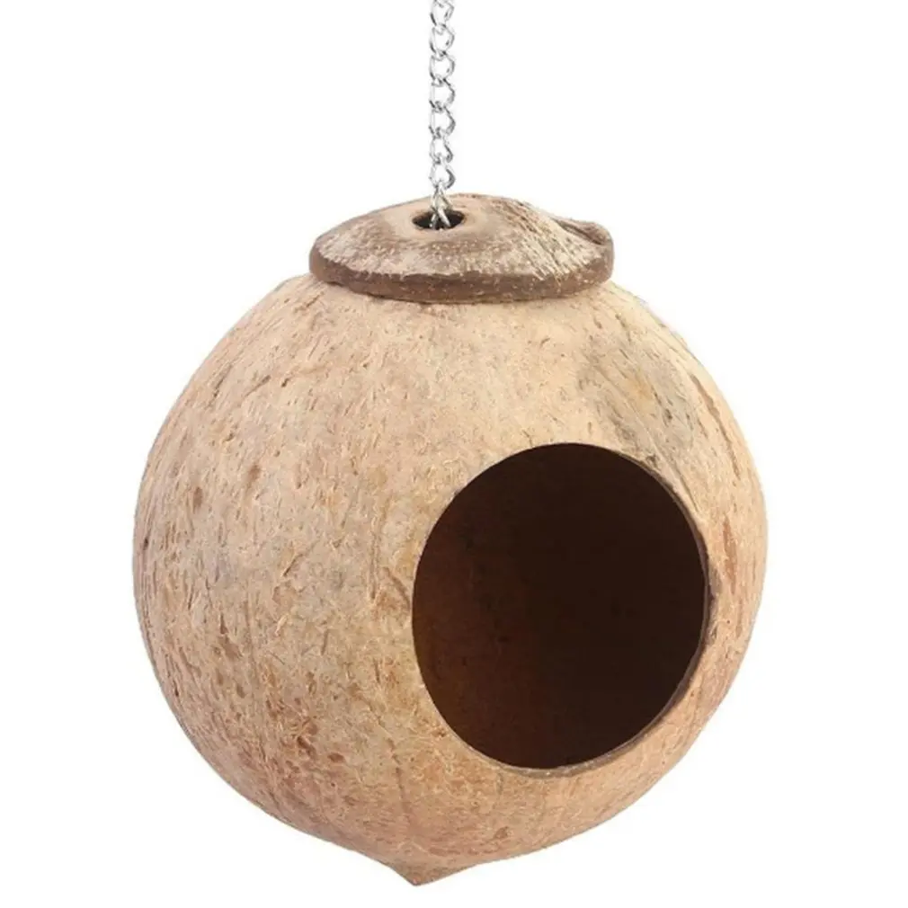 Natural Coconut Shell Bird Cages Parrot House Nesting House Cage With Hanging Lanyard For Small Pet Parakeets Finches Sparrows
Natural Coconut Shell Bird Cages Parrot House Nesting House Cage With Hanging Lanyard For Small Pet Parakeets Finches Sparrows