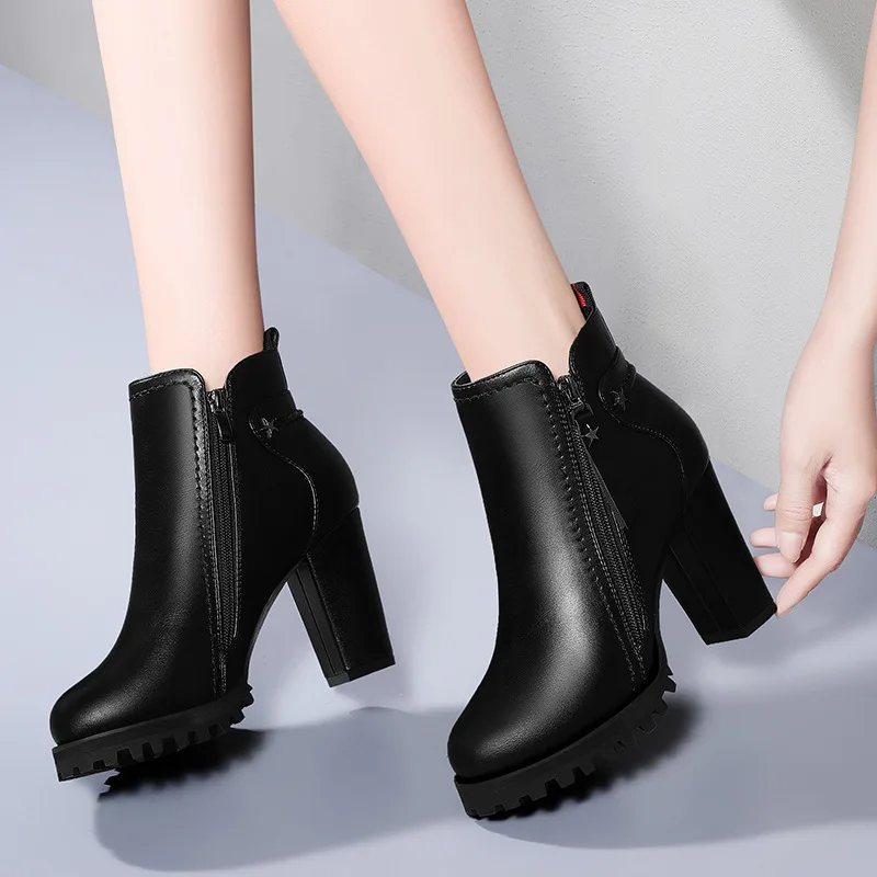 Dunhu Boots nv pi xue 2019 Autumn And Winter New Style Thick Bottomed High-Heel Martin Boots Women's British-Style Short Boots W
Dunhu Boots nv pi xue 2019 Autumn And Winter New Style Thick Bottomed High-Heel Martin Boots Women's British-Style Short Boots W
