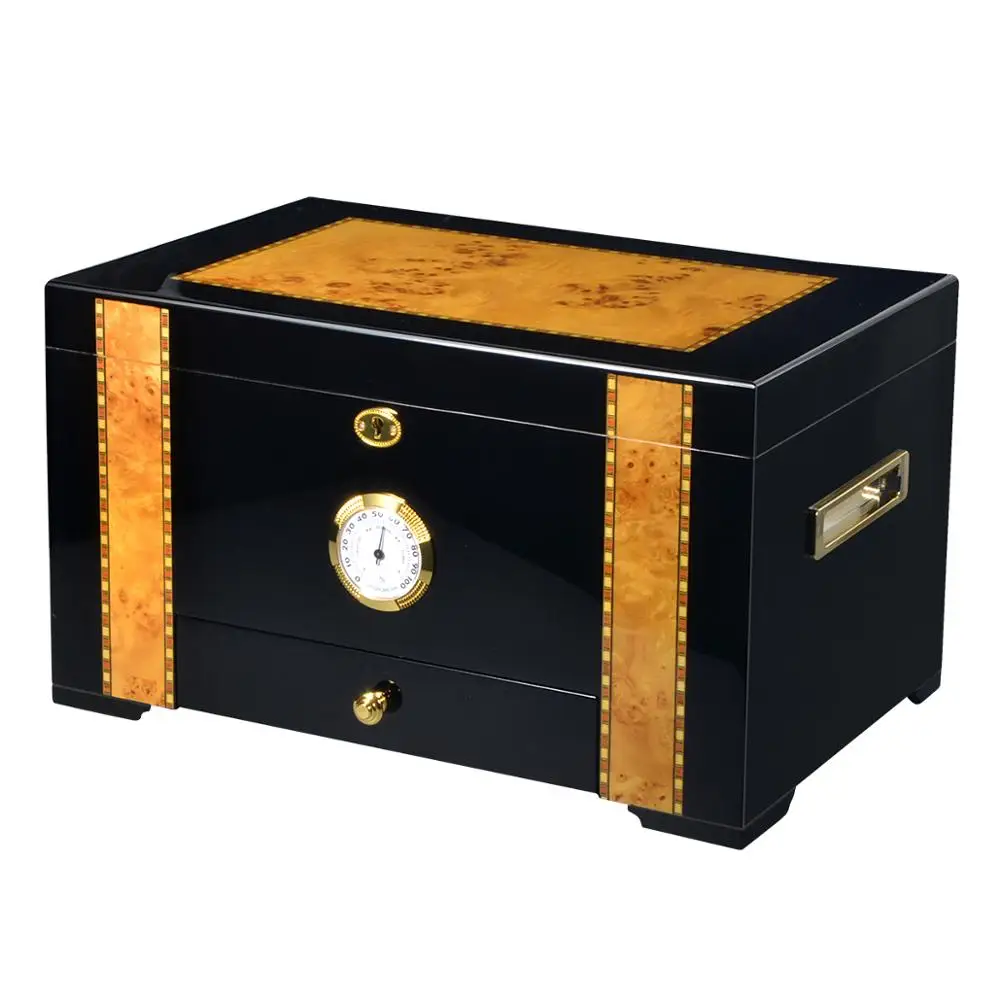 VOLENX Cigar Cabinet with Humidifier and Hygrometer Luxury Humidor for Club Desktop Double Layer Cigar Box
VOLENX Cigar Cabinet with Humidifier and Hygrometer Luxury Humidor for Club Desktop Double Layer Cigar Box