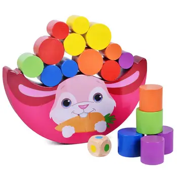 Cute Montessori Toy Children Rabbit Balance Building Blocks Moon Shape Wooden Toys Kids Early Eduacation Blocks Gift Baby Toys
Cute Montessori Toy Children Rabbit Balance Building Blocks Moon Shape Wooden Toys Kids Early Eduacation Blocks Gift Baby Toys