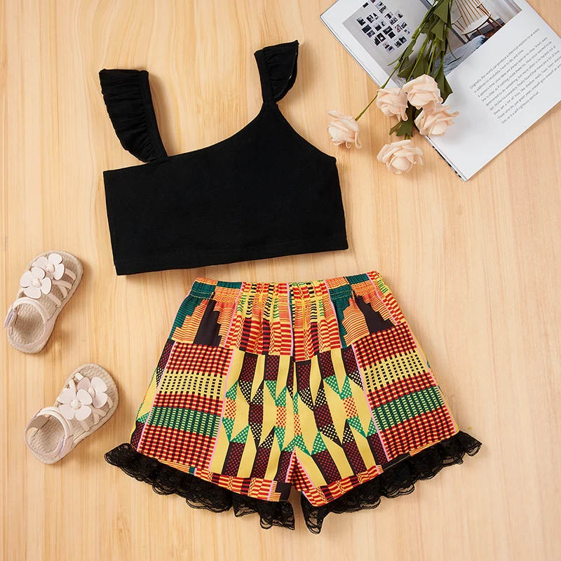 Summer 2pcs Clothing Set Kids Baby Girls Holiday Outfit Sleeveless Thirt Tops for Children 4T 5T6T
Summer 2pcs Clothing Set Kids Baby Girls Holiday Outfit Sleeveless Thirt Tops for Children 4T 5T6T