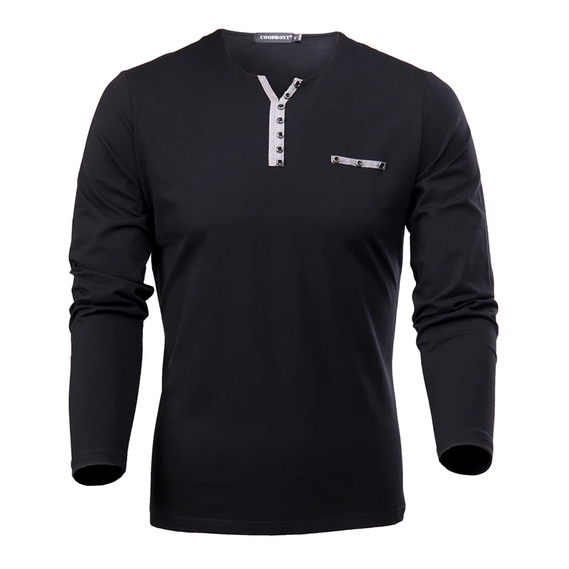 Cotton T Shirt Men 2019 Spring Autumn New Long Sleeve T-Shirt Men Henry Collar Tee Shirt Men Fashion Casual Tops
Cotton T Shirt Men 2019 Spring Autumn New Long Sleeve T-Shirt Men Henry Collar Tee Shirt Men Fashion Casual Tops