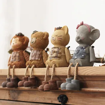 Living Room Animals Ornaments Cute Creative Friend Nordic Miniature Figurines Resin Room Decor Decoratie Decoration AE50BJ 
Living Room Animals Ornaments Cute Creative Friend Nordic Miniature Figurines Resin Room Decor Decoratie Decoration AE50BJ