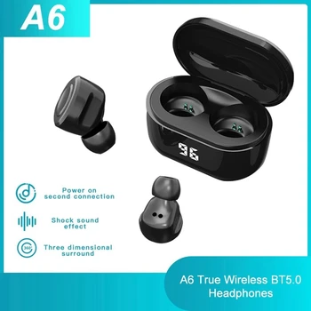 A6 True Wireless BT5.0 Headphones Game In-Ear IPX5 Waterproof Sports Headphones
A6 True Wireless BT5.0 Headphones Game In-Ear IPX5 Waterproof Sports Headphones