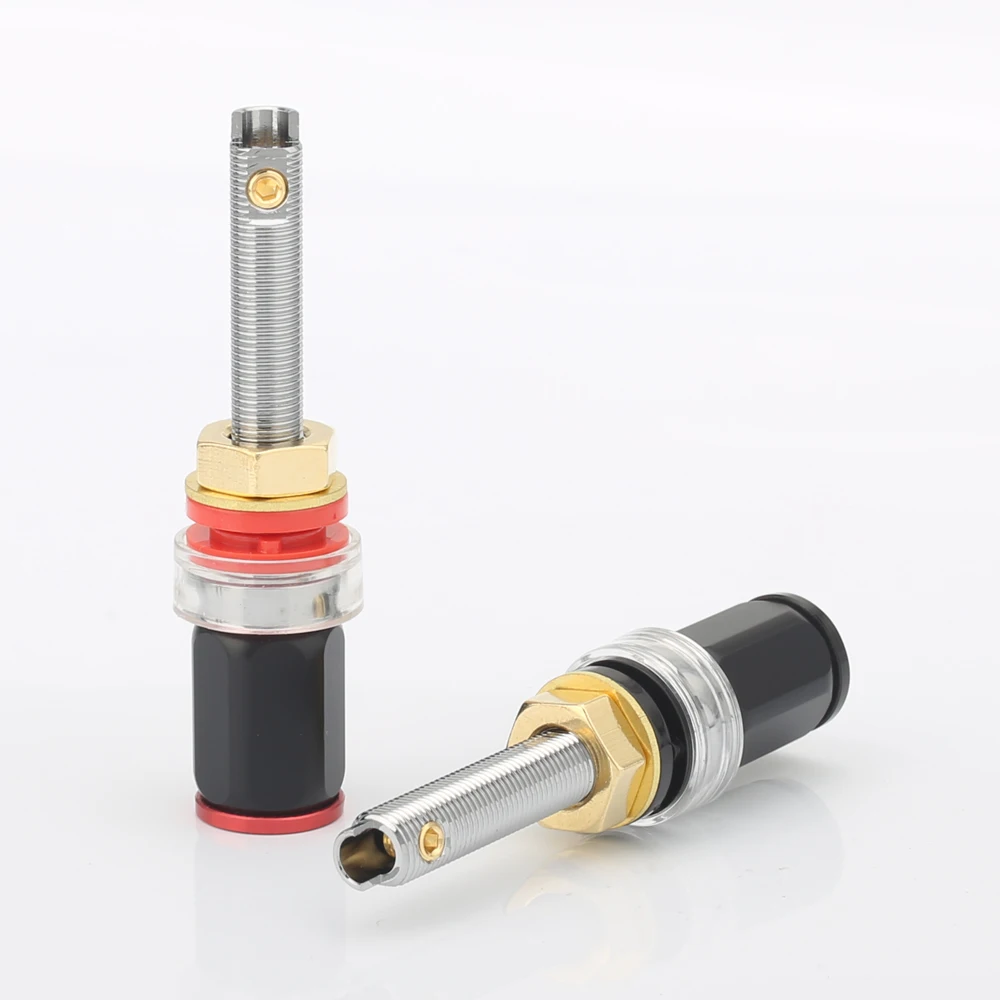 Audiocrast PS008 Rhodium plated Speaker binding post Binding Post Insulated Amplifier Speaker Terminal Socket Connector
Audiocrast PS008 Rhodium plated Speaker binding post Binding Post Insulated Amplifier Speaker Terminal Socket Connector