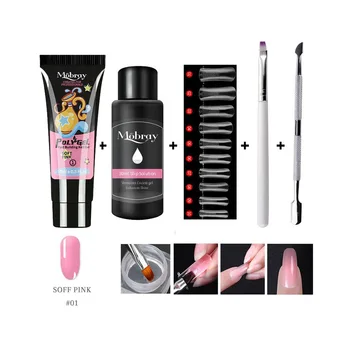 5PCS Poly Extention Gel Set Nail Art 15ml Nail Art Clear Camouflage Color Nail Tip Form Crystal UV Gel Slice Brush Nail Gel New
5PCS Poly Extention Gel Set Nail Art 15ml Nail Art Clear Camouflage Color Nail Tip Form Crystal UV Gel Slice Brush Nail Gel New