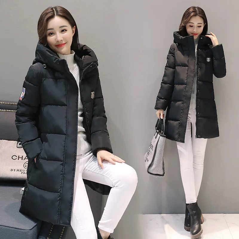 Off Season Autumn And Winter Cotton-padded Clothes Women's Mid-length Korean-style Thick Hooded Slim Fit Cotton Coat WOMEN'S Coa
Off Season Autumn And Winter Cotton-padded Clothes Women's Mid-length Korean-style Thick Hooded Slim Fit Cotton Coat WOMEN'S Coa