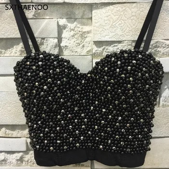 SXTHAENOO Classic Fashion Black Beaded Solid Camisole Luxury Sexy Glamorous Corset Vest Trendy Camisole
SXTHAENOO Classic Fashion Black Beaded Solid Camisole Luxury Sexy Glamorous Corset Vest Trendy Camisole