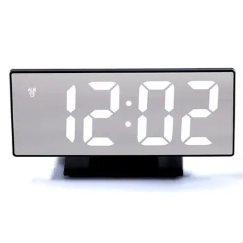 Large LED Alarm Clock Digital Mirror Alarm Clock Snooze Display Time Night LCD Semi-bright Power Saving Function WIth USB Cable
Large LED Alarm Clock Digital Mirror Alarm Clock Snooze Display Time Night LCD Semi-bright Power Saving Function WIth USB Cable