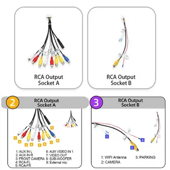 6PIN+4PIN Car Line Out Adapter 8 RCA Mini ISO RCA Aux-in Adapter Cable for Car Radio DVD CD Player
6PIN+4PIN Car Line Out Adapter 8 RCA Mini ISO RCA Aux-in Adapter Cable for Car Radio DVD CD Player