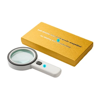 Handheld 30X 12 LED Light Illuminated Magnifier Microscope Magnifying Glass Aid Reading For Seniors Loupe Jewelry Repair Tool
Handheld 30X 12 LED Light Illuminated Magnifier Microscope Magnifying Glass Aid Reading For Seniors Loupe Jewelry Repair Tool