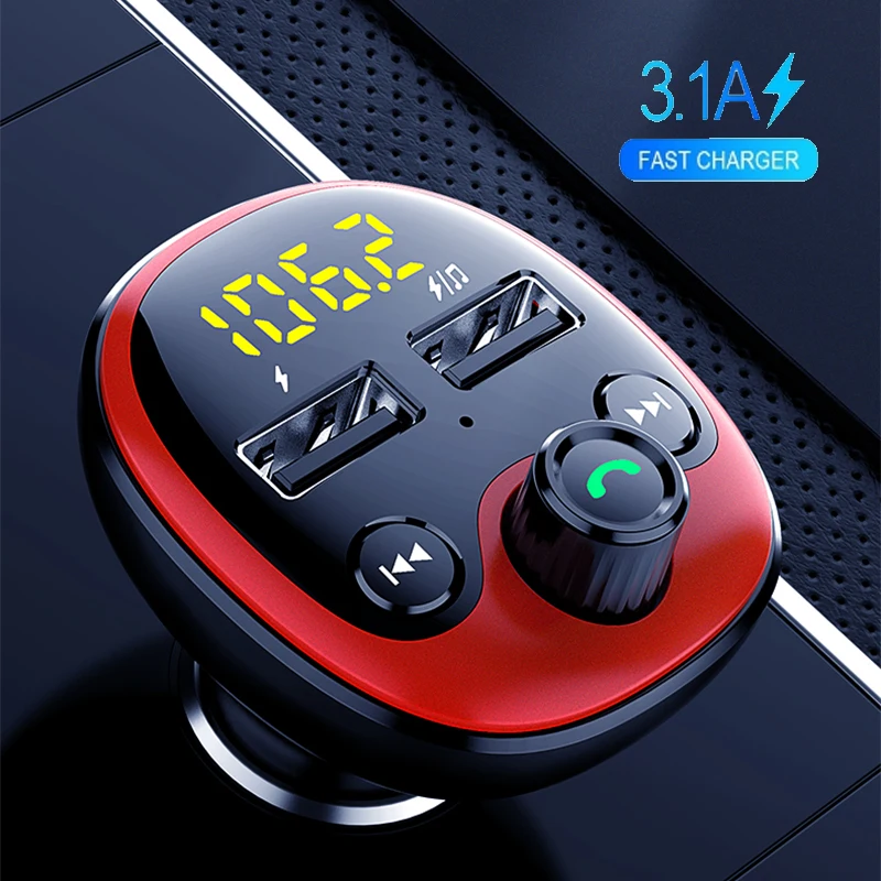 3.1A Dual USB Charge for Phone FM Transmitter Bluetooth Car Hands-Free Music Player Bluetooth Radio Transmitter Car Phone Charge
3.1A Dual USB Charge for Phone FM Transmitter Bluetooth Car Hands-Free Music Player Bluetooth Radio Transmitter Car Phone Charge