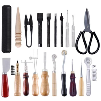 Best 18-Piece Leather Tool Set, Leather Art Tools, Handmade Leather Goods, Hand-Sewn Suit, Diamond Cut Leather Art Tools
Best 18-Piece Leather Tool Set, Leather Art Tools, Handmade Leather Goods, Hand-Sewn Suit, Diamond Cut Leather Art Tools