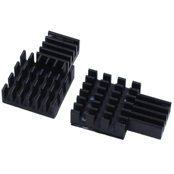 10Pcs Black Aluminum Heatsink Cooler Cooling kit for Raspberry Pi 3,Pi 2,Pi Model B+