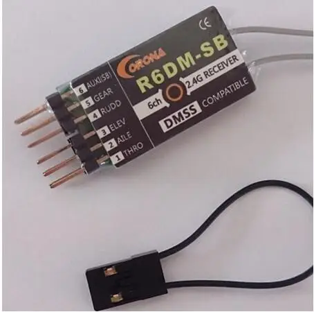 CORONA R6DM-SB 2.4GHZ DMSS Receiver Compatible With JR DMSS Transmitters XG6 XG7 XG8 XG11 XG14
CORONA R6DM-SB 2.4GHZ DMSS Receiver Compatible With JR DMSS Transmitters XG6 XG7 XG8 XG11 XG14
