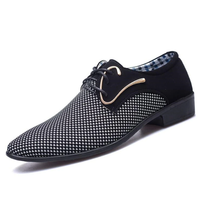 Suede Pointed Mens shoes comfortable Office Plus size 38-48 Dress shoe lace up PU Leather Male Causal shoe
Suede Pointed Mens shoes comfortable Office Plus size 38-48 Dress shoe lace up PU Leather Male Causal shoe