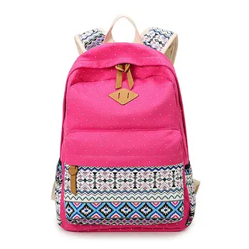 Girls Studnets Backpack School Bag Boho Floral Printed Zipper Large Capacity Backpack Shoulder Bag 
Girls Studnets Backpack School Bag Boho Floral Printed Zipper Large Capacity Backpack Shoulder Bag